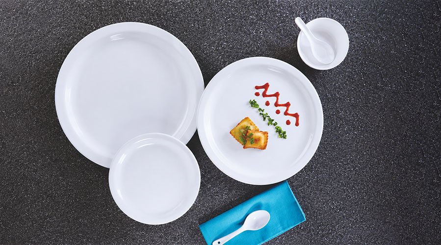 Classic Round Melamine Tableware – Premium 100% Melamine Collection